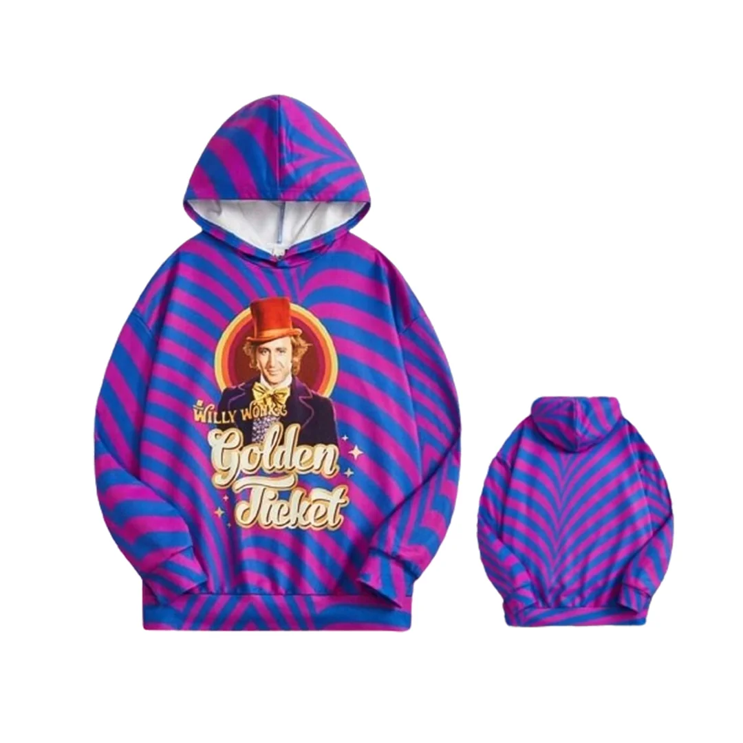 Willy Wonka and the Chocolate Factory & Figure Graphic Hoodie.
